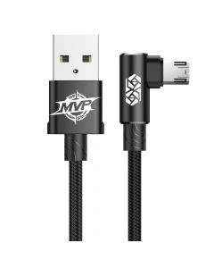 Кабел Baseus MVP Elbow Type Cable micro USB 1.5A 2м CAMMVP-B01 - черен