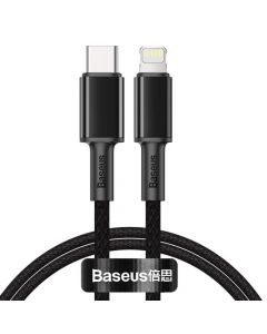 Кабел Baseus CATLGD-01 USB Type C - Lightning fast charge 20W 1м черен
