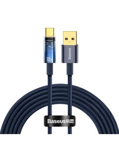 Кабел Baseus CATS000203 USB към USB Type C 100W 1м - син