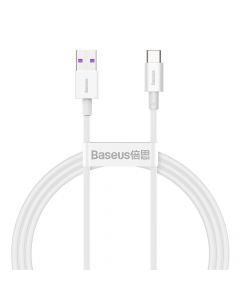 Кабел Baseus Superior CATYS-02 USB към USB-C, 66W, 1м, бял