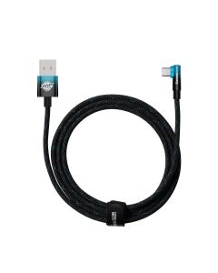 Кабел Baseus CAVP000521 MVP 2 Elbow-shaped Fast Charging USB към Type-C 100W 2м, черен-син