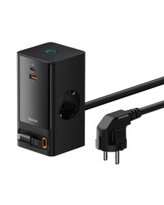 Универсално зарядно/разклонител Baseus PowerCombo Digital 65W OS PSLR000301 - черно