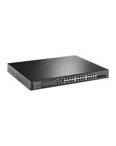 24-портов гигабитен PoE+ управляем комутатор TP-Link JetStream TL-SG3428XMP с 4 SFP+ порта