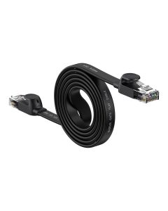 Мрежов кабел Baseus WKJS000101 high Speed Cat6 32AWG Gigabit network cable (flat cable) 2м - черен