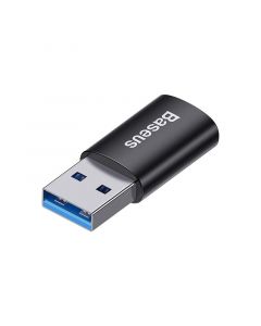 Адаптер Baseus Ingenuity USB-A мъжко към USB-C женско adapter OTG (USB 3.1) за мобилни устройства с USB-C порт ZJJQ000101 - черен