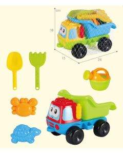 GOT Детски плажен комплект за игра с камионче и лейка, 6 части 17499