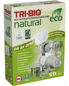 Tri-Bio Натурални еко таблетки за автоматична съдомиялна 50 таблетки 14673