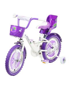 Детски велосипед blackberry 16" , лилав, с помощни колела 16744