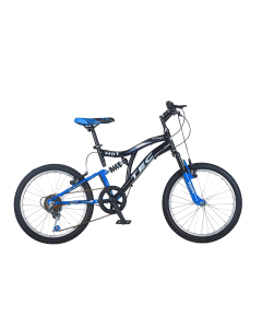 BELDERIA Детски велосипед tec - crazy 20", 7 скорости, черно-син 17162
