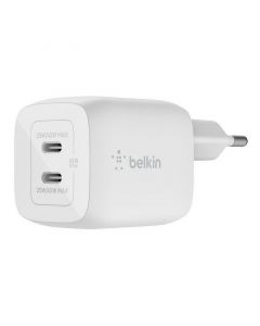 Зарядно устройство Belkin BoostCharge USB-C x 2 45W White