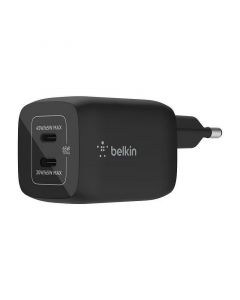 Зарядно устройство Belkin BoostCharge USB-C x 2 65W Black
