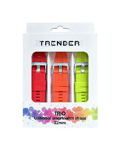Каишка Trender Trio Silicone 22mm Red /Orange /Green TR-TRIO13