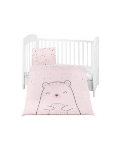 Kikkaboo Бебешки спален комплект 3 части Bear with me Pink 41101030145