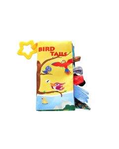Kikkaboo Образователна текстилна книжка с чесалка Bird tails 31201010268