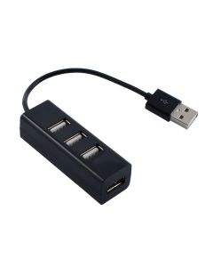 USB хъб Diva 4 порта, USB 2.0, Черен