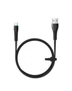 USB Type-C кабел Xmart Flying Fish Series, QC3.0, 1.2м, Черен