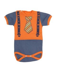 Бебешко боди Boy в оранжево за момче от 0 до 6 месеца