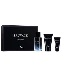 Dior Sauvage Мъжки комплект EDP Парфюмна вода 60 ml Душ гел 50 ml Крем за брада 20 ml
