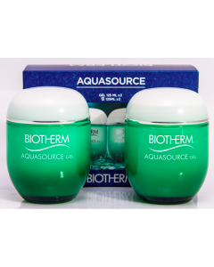 Biotherm Aquasource Set (2x Face Gel 125ml) Комплект 2 броя интензивен регенериращ хидратиращ гел за нормална кожа 
