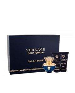Versace Dylan Blue Комплект за жени EDP Парфюм 50 ml Лосион за тяло 50 ml Душ гел 50 ml