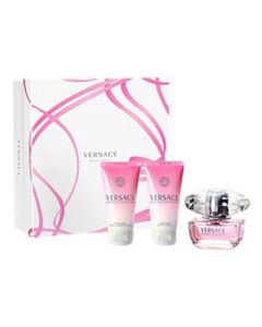 Versace Bright Crystal подаръчен комплект за жени EDT тоалетна вода 50ml + SG 50ml +  BL 50ml