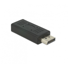 Адаптер Delock, DisplayPort 1.2 мъжко - DisplayPort женско, Черен