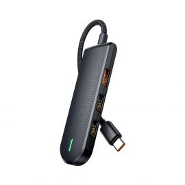 5 в 1 USB Type-C хъб Xmart, 3 x USB, SD/TF Card reader