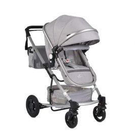 Moni Комбинирана детска количка Gigi, светло сива, 0+ месеца