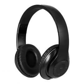 Стерео слушалки Xmart 06R, Bluetooth 5.1, Кабел, FM Радио, Черни