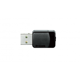 Безжичен адаптер D-Link DWA-171, Dual band, AC600 MU-MIMO, 2.4GHz, USB 2.0, Черен