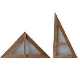 Триъгълници комплект 2бр дървен 45см. 150551