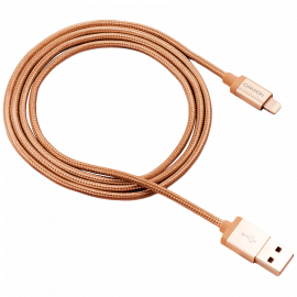 USB Кабели CANYON Charge & Sync MFI braided cable with metalic shell CNS-MFIC3GO