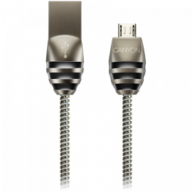 USB Кабели CANYON cable UM-5 MicroUSB 10W 1m Dark Grey CNS-USBM5DG CNS-USBM5DG