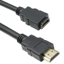 Кабел DeTech HDMI M - HDMI F, 1.5m, Удължител - 18138