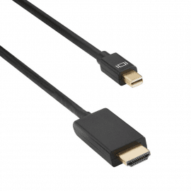 Кабел DeTech Mini DP - HDMI M/M, 14+1 cooper, 3м, Черен - 18280