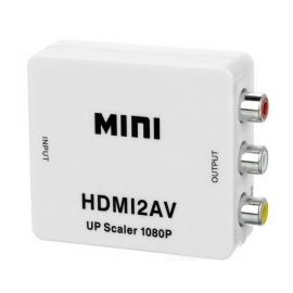 Конвертор, DLFI, HDMI към AV (3RCA), Бял - 18301