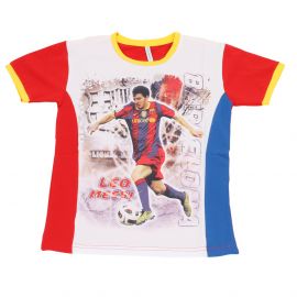 Тениска Messi в червено за момче на 5-6 години