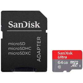 Флаш памети SanDisk High Endurance microSDXC 64GB + SD Adapter - for dash cams & home monitoring SDSQQNR-064G-GN6IA