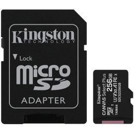 Флаш памети Kingston 256GB micSDXC Canvas Select Plus 100R A1 C10 Card + ADP SDCS2/256GB