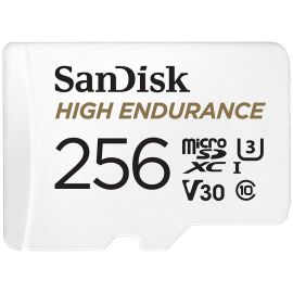 Флаш памети SanDisk High Endurance microSDXC 256GB + SD Adapter - for dash cams & home monitoring SDSQQNR-256G-GN6IA