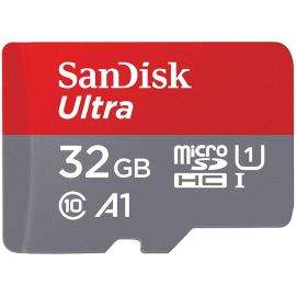 Флаш памети SanDisk Ultra microSDHC 32GB + SD Adapter 120MB/s  A1 Class 10 UHS-I SDSQUA4-032G-GN6MA