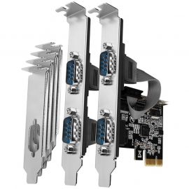 Адаптери PCI-Express card with four serial ports 250 kbps. ASIX AX99100. Standard & Low profile. PCEA-S4N PCEA-S4N