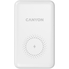 Зарядно устройство CANYON power bank PB-1001 10000 mAh PD 18W QC 3.0 Wireless 10W White CNS-CPB1001W CNS-CPB1001W