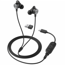VC Headsets LOGITECH Logi Zone Wired Earbuds Teams - GRAPHITE - USB - EMEA 981-001009 981-001009