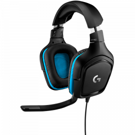 Гейминг слушалки LOGITECH G432 Wired Gaming Headset 7.1 - LEATHERETTE - BLACK/BLUE - USB 981-000770 981-000770