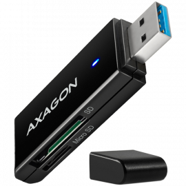 Адаптери Axagon Slim super-speed USB 3.2 Gen 1 card reader with a direct USB-A connector. CRE-S2N CRE-S2N