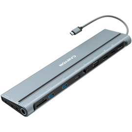 USB хъб CANYON hub DS-90 14in1 USB-C Space Grey CNS-HDS90 CNS-HDS90