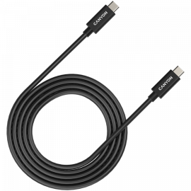 USB Кабели CANYON cable UC-42 USB-C to USB-C 240W 20Gbps 4k 2m Black CNS-USBC42B CNS-USBC42B