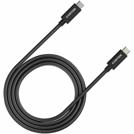 USB Кабели CANYON cable UC-44 USB-C to USB-C 240W 40Gbps 4k 1m Black CNS-USBC44B CNS-USBC44B