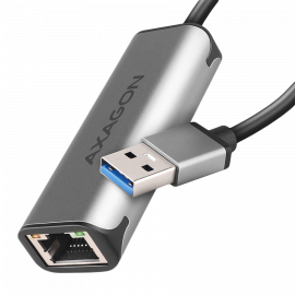 Адаптери Axagon ADE-25R SUPERSPEED USB-A 2.5 GIGABIT ETHERNETCompact aluminum USB-A 3.2 Gen 1 2.5 Gigabit Ethernet 10/100/1000/2500 Mbit adapter with automatic installation. ADE-25R ADE-25R